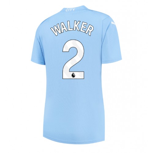 Dámy Fotbalový dres Manchester City Kyle Walker #2 2023-24 Domácí Krátký Rukáv